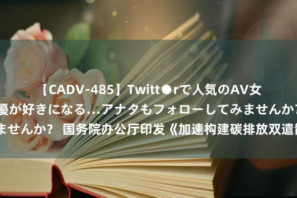 【CADV-485】Twitt●rで人気のAV女優 SNSでますますAV女優が好きになる…アナタもフォローしてみませんか？ 国务院办公厅印发《加速构建碳排放双遣散度体系使命决策》