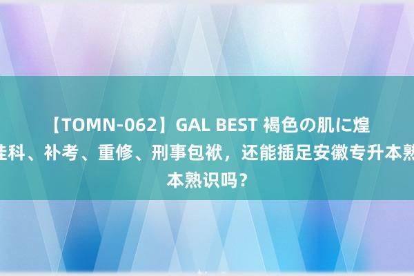 【TOMN-062】GAL BEST 褐色の肌に煌く汗 挂科、补考、重修、刑事包袱，还能插足安徽专升本熟识吗？