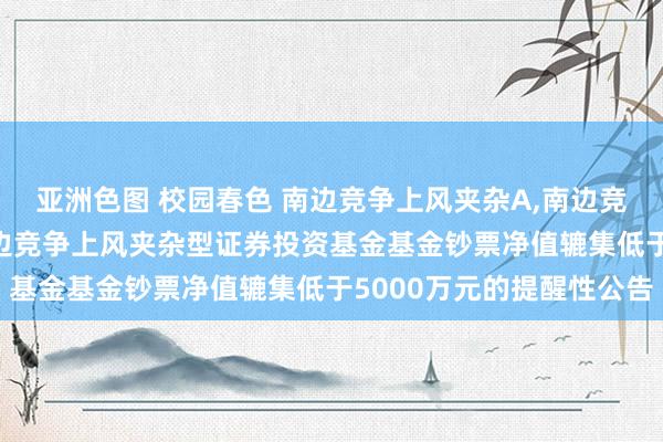 亚洲色图 校园春色 南边竞争上风夹杂A，南边竞争上风夹杂C: 对于南边竞争上风夹杂型证券投资基金基金钞票净值辘集低于5000万元的提醒性公告