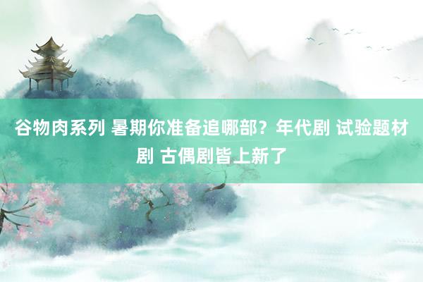 谷物肉系列 暑期你准备追哪部？年代剧 试验题材剧 古偶剧皆上新了